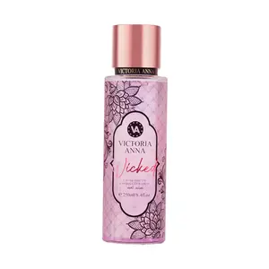 Victoria Anna Wicked Body Mist - Long Lasting Floral Fruity Body Spray for Women with Pink Jasmine Freesia Patchouli Coriander Vetiver Oak Moss Notes