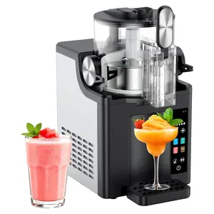 2-in-1 Slushie & Soft Serve Ice Cream Maker, 64-oz. Frozen Beverage Machine with LED Display, 4 Preset Modes, Auto Clean & Delay Timer Function — For Cocktails, Slushies, Ice Cream, Milkshakes, and Smoothies. The Sweet Valentine's Day Gift Choice