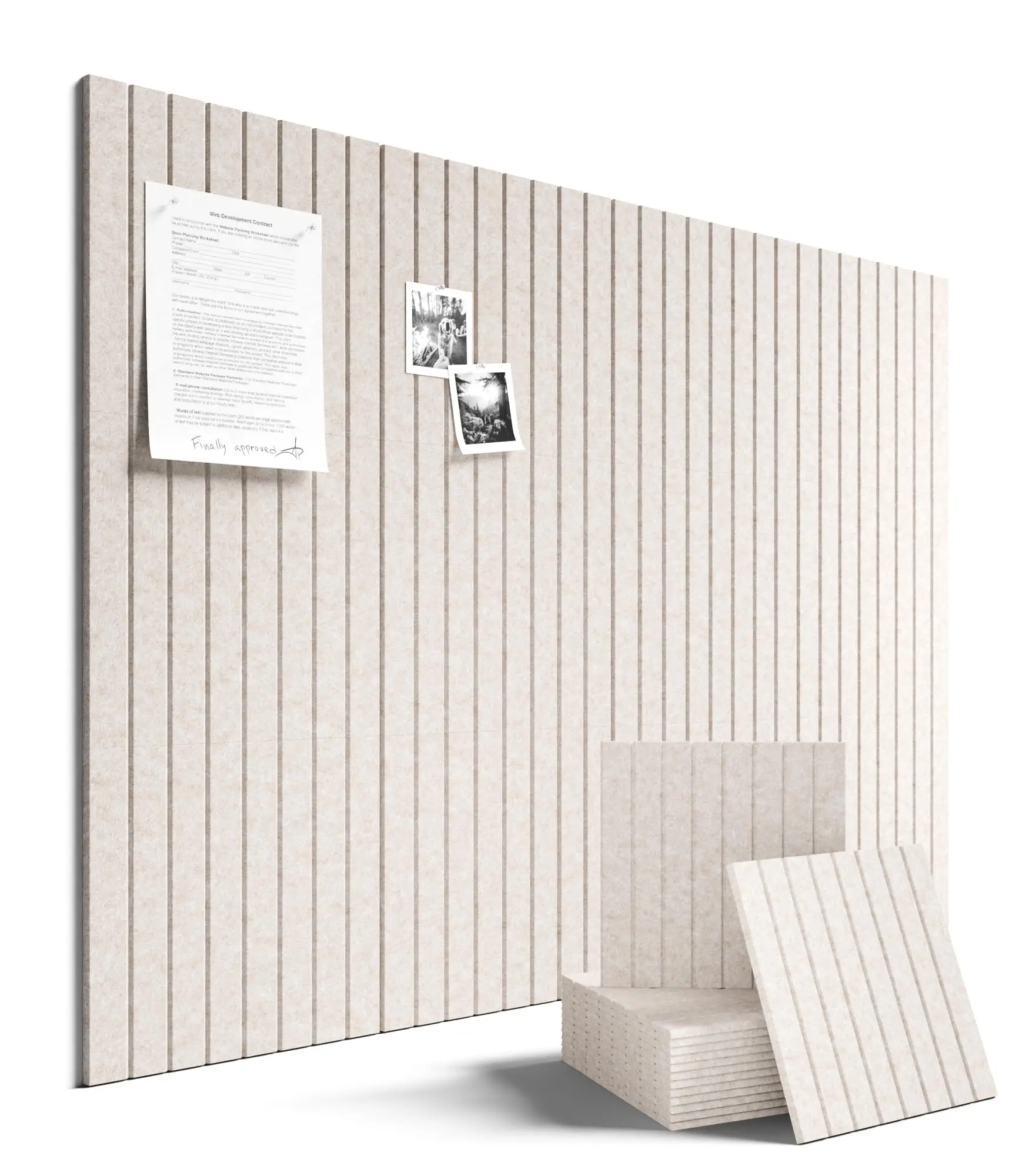 Set of 12 Large Felt Bulletin Boards 48" x 36", No Drill Wall Pin Board, Reusable Safe Adhesive Tabs Included, Cork Board Alternative for Classroom, Home & Office Decor