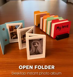 Foldable Instant Photo Album The Perfect Gift for Family, Friends, or Couples - Holds 12 Photos