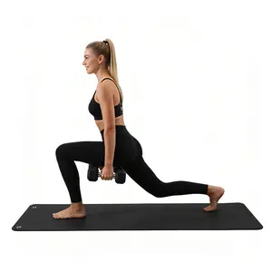 Commercial Grade Hanging Exercise Mat for Gym & Yoga, 5mm Thick High-Density PVC Fitness Mat with Reinforced Holes, 71"/56" x 24" Wall Mounted Workout Mat for Group Classes, Pilates & Stretching, Durable Low Impact Home Gym Equipment