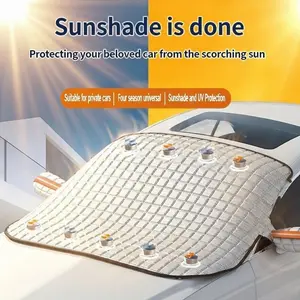 Car Windshield Sunshade | Blocks 99% UV Rays and Heat | Foldable Reflective Cover for Sedans, SUVs, and Trucks | Keeps Interior Cool, All-Season Use