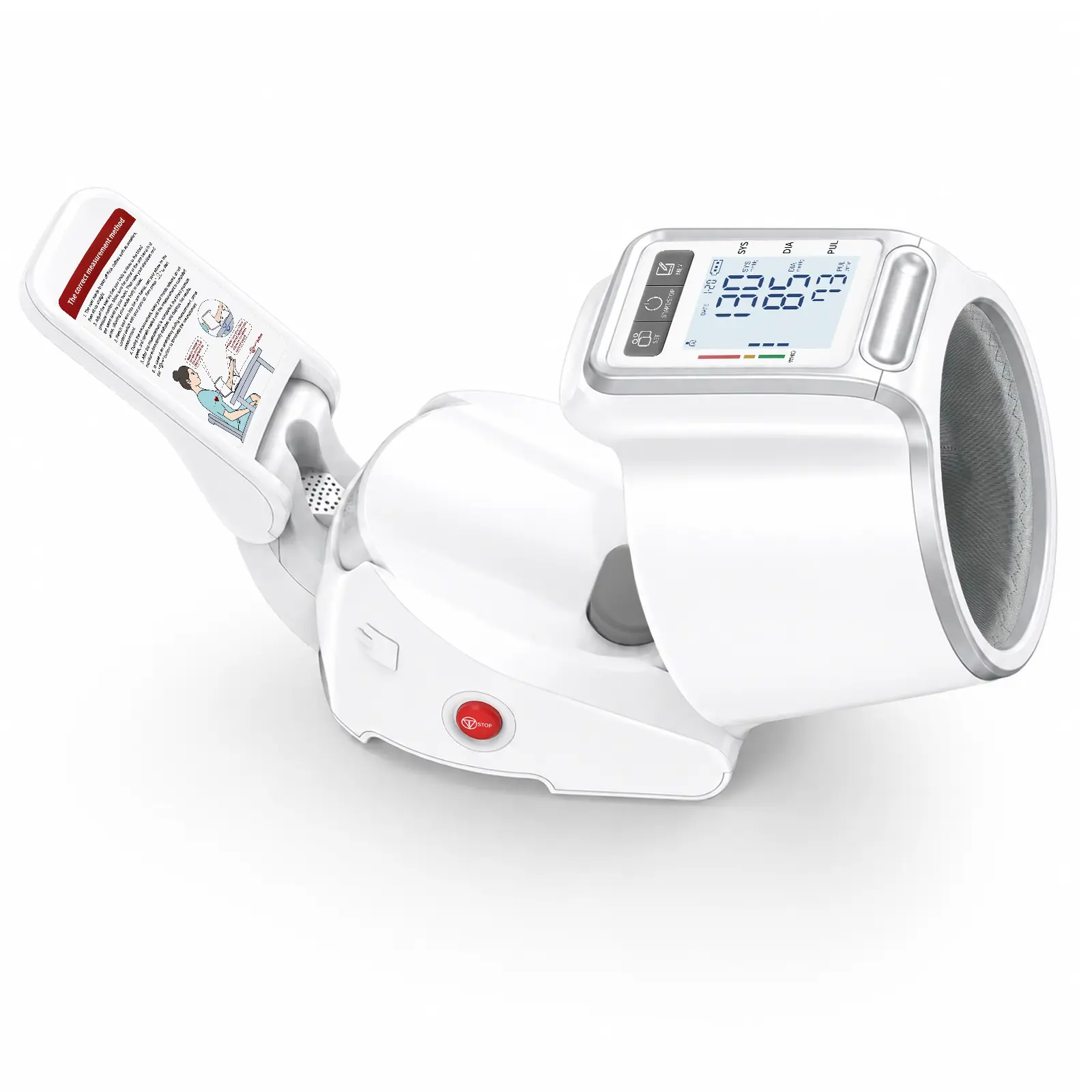 Arm-in Tunnel Automatic Blood Pressure Monitor, Clinic Medical Grade No Cuff Wrap Design, One-Touch Operation, LED Large Display, Dual User 99x2 Memory, Fits 7.1"-16.5" Upper Arms, High Accuracy Home BP Machine for Elderly Family Health Monitor