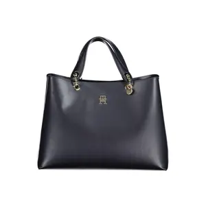 Tommy Hilfiger Blue Polyurethane Handbag