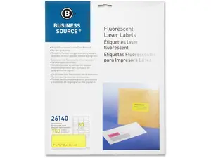 Bus. Source 1" Fluorescent Laser Labels