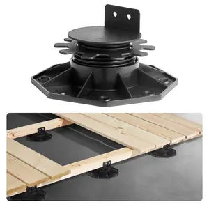 Father's Day Gift VEVOR 24 Pcs Adjustable Deck Support Pedestal Deck Foundation Base Rising 1.18-2.36 in