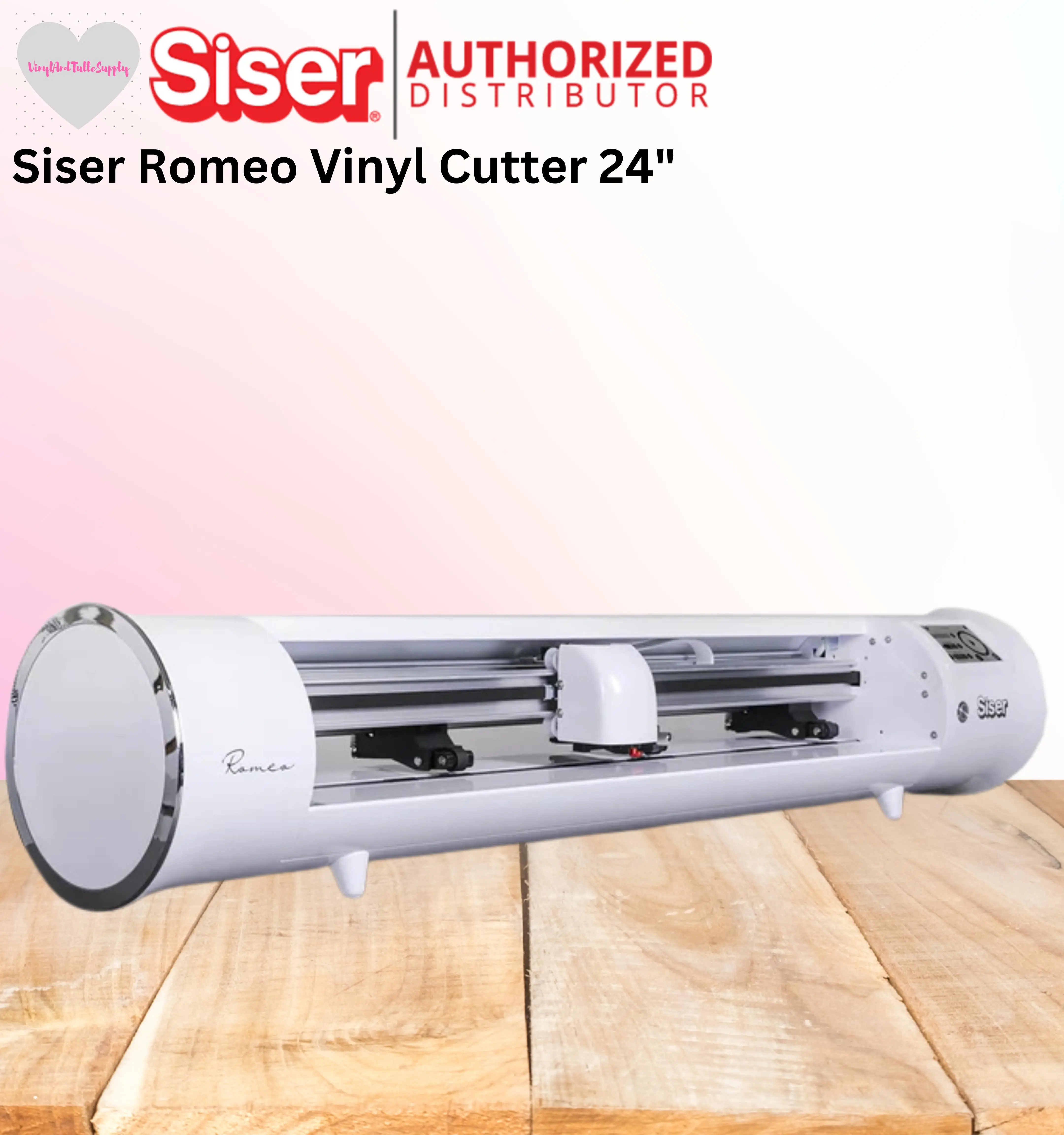 Siser® Romeo™ 24" High Definition Cutter, Vinyl & Craft Cutting Machine for DIY Scrapbooking, Stamping, and Scrapbook Materials