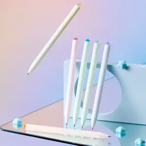 Kaco FIRST STAR Colorful Gel Pens Set (6PCS) - 0.5mm Fine Point, Twistable, Soft Grip, Lightweight, Extra Refills Included - Ideal for Journaling, Note Taking, Holiday Gifts (Office Stationery)