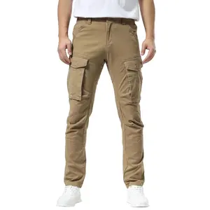 Men's and Women's Cargo Pants - Slim Fit Cargo Pants For Men, 3D Shape, Multiple Pockets, Articulated Knees, Stretchy Fabric, Work Pants Cargo Pantalones C804 Casual Style