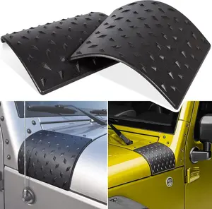 Cowl Body Armor Outer Cowling Cover for Jeep Wrangler JK JKU Unlimited Rubicon Sahara X Off Road Sport 2007-2018 (Pack of 2) Car Accessories Car Protector
