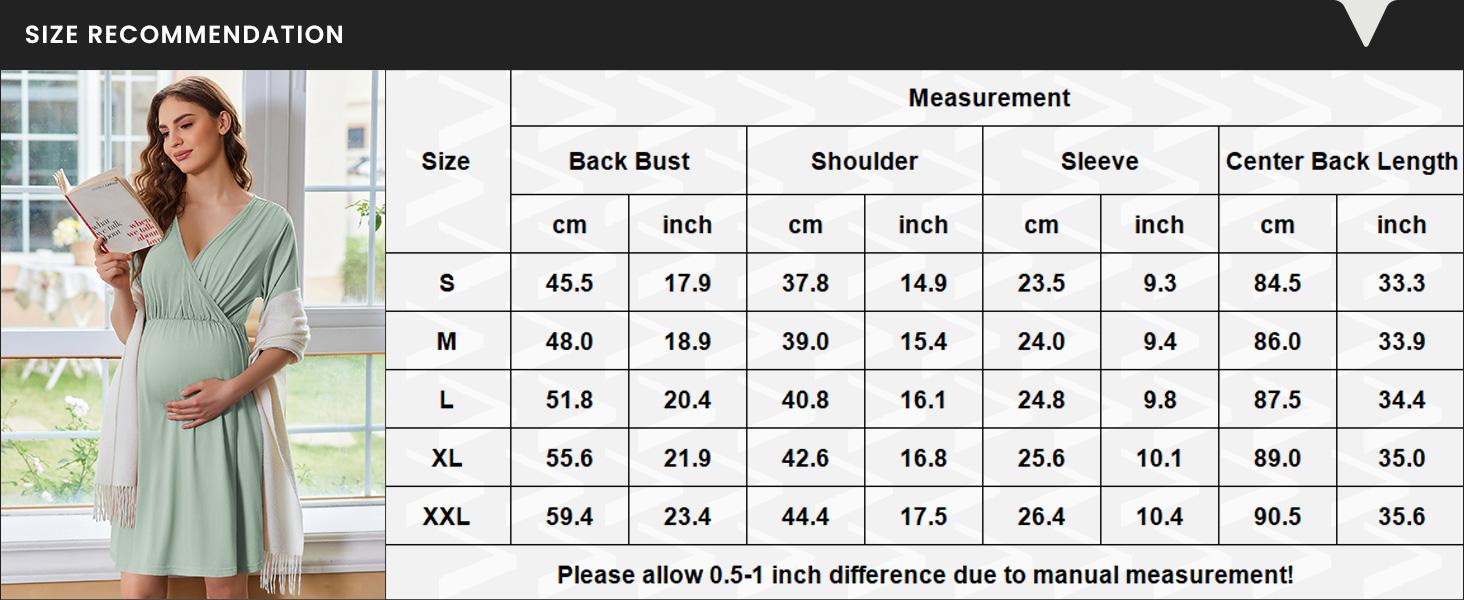 Spring womens Labor and Delivery Summer Gown for Hospital Short Sleeve Maternity Nursing Dress Nightgown with Button S-XXL Skin-friendly Comfortable Material V Neck Design for Pregnancy Postpartum Spring womens Labor and Delivery Summer Gown for Hospital Short Sleeve Maternity Nursing Dress Nightgown with Button S-XXL Skin-friendly Comfortable Material V Neck Design for Pregnancy Postpartum