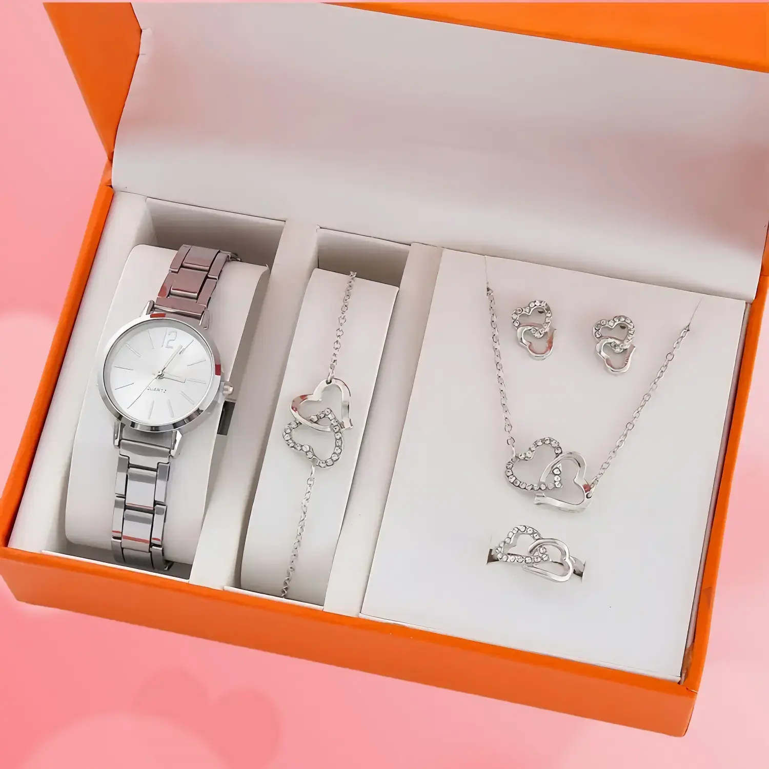 Fashionable Women’s Quartz Watch Bracelet Jewelry Set – Ladies Diamond Wristwatch Gift Set Fashionable Women’s Quartz Watch Bracelet Jewelry Set – Ladies Diamond Wristwatch Gift Set