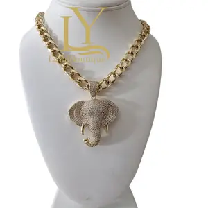 LaYaiBoutique #1867 Elephant Necklace and Pendant 14k Gold Plated High Quality
