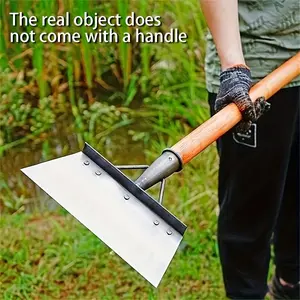 Manganese Steel Saw Blade Shovel Pro 21cm(handle not included) Sharpened Farm Tool with Reinforced Ribs for Animal Waste Removal Snow Cleaning & Soil Loosening