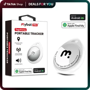 MyBat Pro Tracker for Apple Find My Water Resistant GPS Device Android & Apple Supported for Bag Animal Pets Key Finder Bluetooth Tracker for Earbuds & Luggage Phone Finder - Smart Tracking Tag