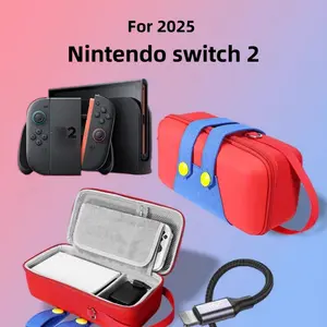 For Nintendo Switch 2 Accessories , Large Portable Storage Bag for Switch 2 Case shockproof Carrying Bag Hard Travel Case