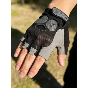 Fitness Gloves for Men - Anti-Slip Gym Workout Gloves with Palm Padding (Half Finger)