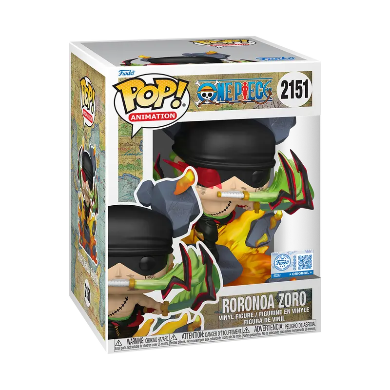 Funko Pop! Animation One Piece Roronoa Zoro King of Hell 2151 Vinyl Figure Collectible Toy