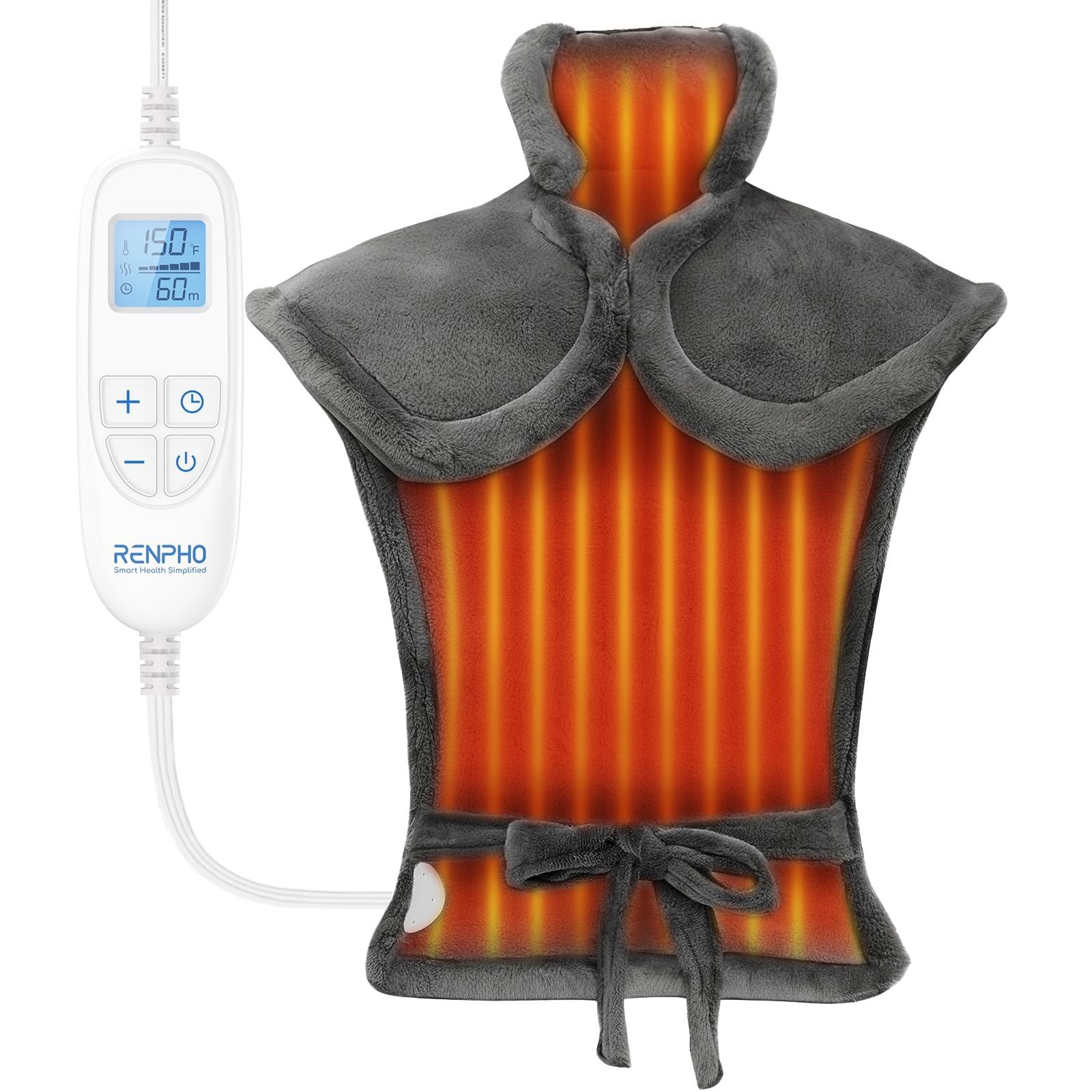 [Livestream Exclusive] RENPHO Heating Pad for Back Fatigue Relief Period Cramp Solution, summervibes Choice for Women Mom Wife
