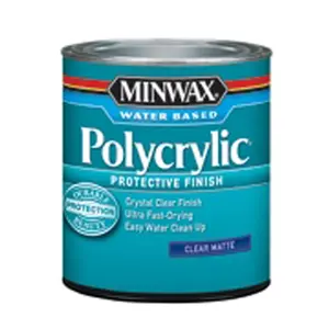 Minwax 223570 Polycrylic Protective Finish, 0.5 Pint - Crystal Clear
