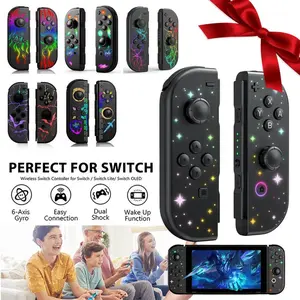 Switch Handheld Replacement Parts Left Right Compatible Switch Lite Oled Wireless Controller Bluetooth-compatible Connection Dual Vibration Feedback Wake Up Function