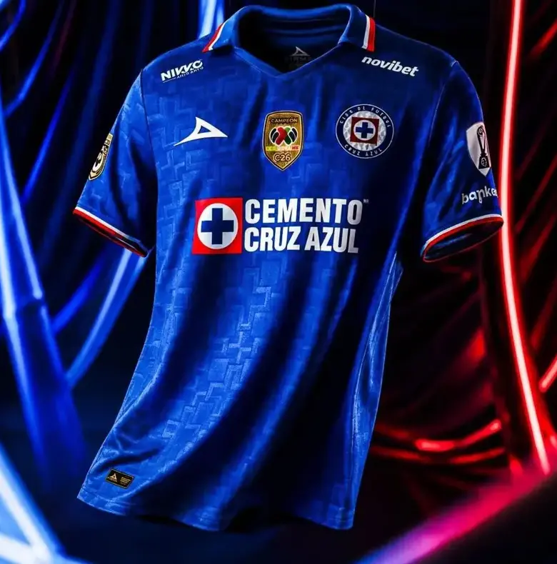 Cruz Azul 2026-2027 Home Soccer Jersey, Liga MX Football Shirt, Breathable Game Day Sports Jersey, Unisex Fan Apparel
