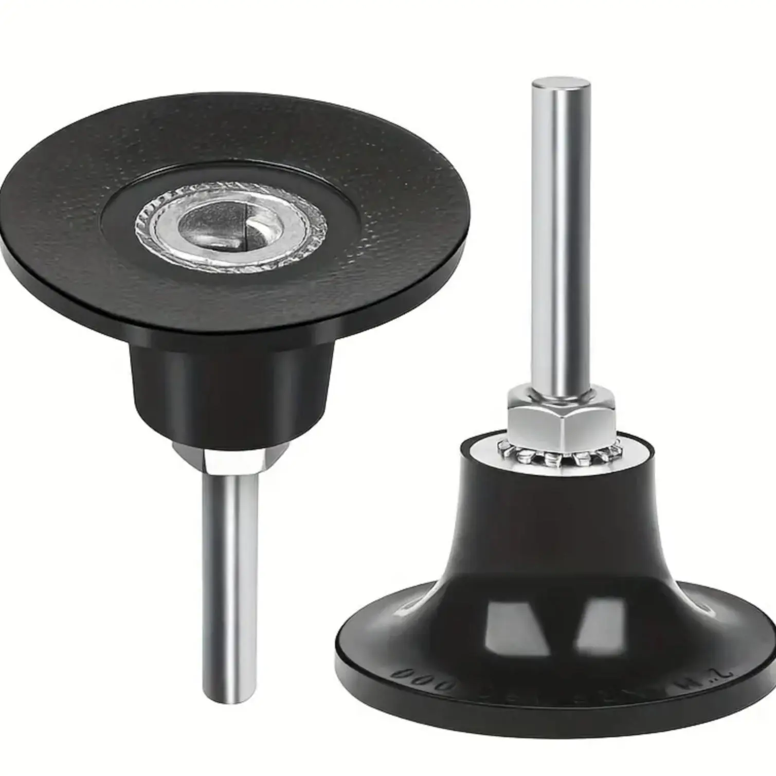 Versatile Die Grinding Attachment Kit, 2 Inch Roll Lock Pad Holders, with 1/4" Shanks Die Grinding for Drill Sanding Attachment Rotary Tools, Power Tools, Hardware, Heavy Duty, Industrial, Grinding Disc