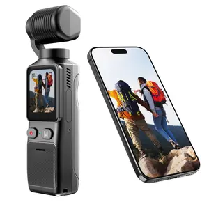 4K Vlogging Camera with 180° Rotating Lens - Portable Video Camera with Stabilization, WiFi Handheld Digital Recorder for Travel & Daily Recording