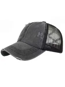 Women's Classic Criss-Cross Design Baseball Cap, Casual Adjustable Fit Ponytail Baseball Cap, Fashionable Hat for Daily Wear, Street Style Cap, Streetwear Cap, Sports Hat