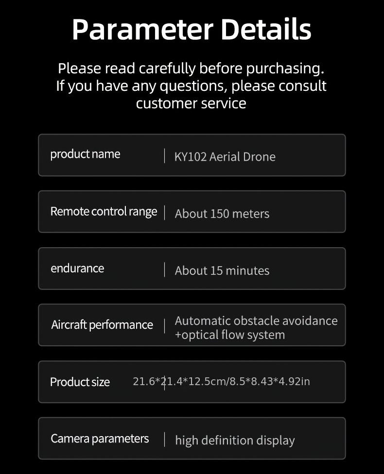 KY102 Drone with Screen Controller & SD Card, HD Camera, Brushless Motor, Optical Flow Positioning, Active Obstacle Avoidance, Dual Battery Kit, One-Key Takeoff/Landing, Beginner FPV Quadcopter