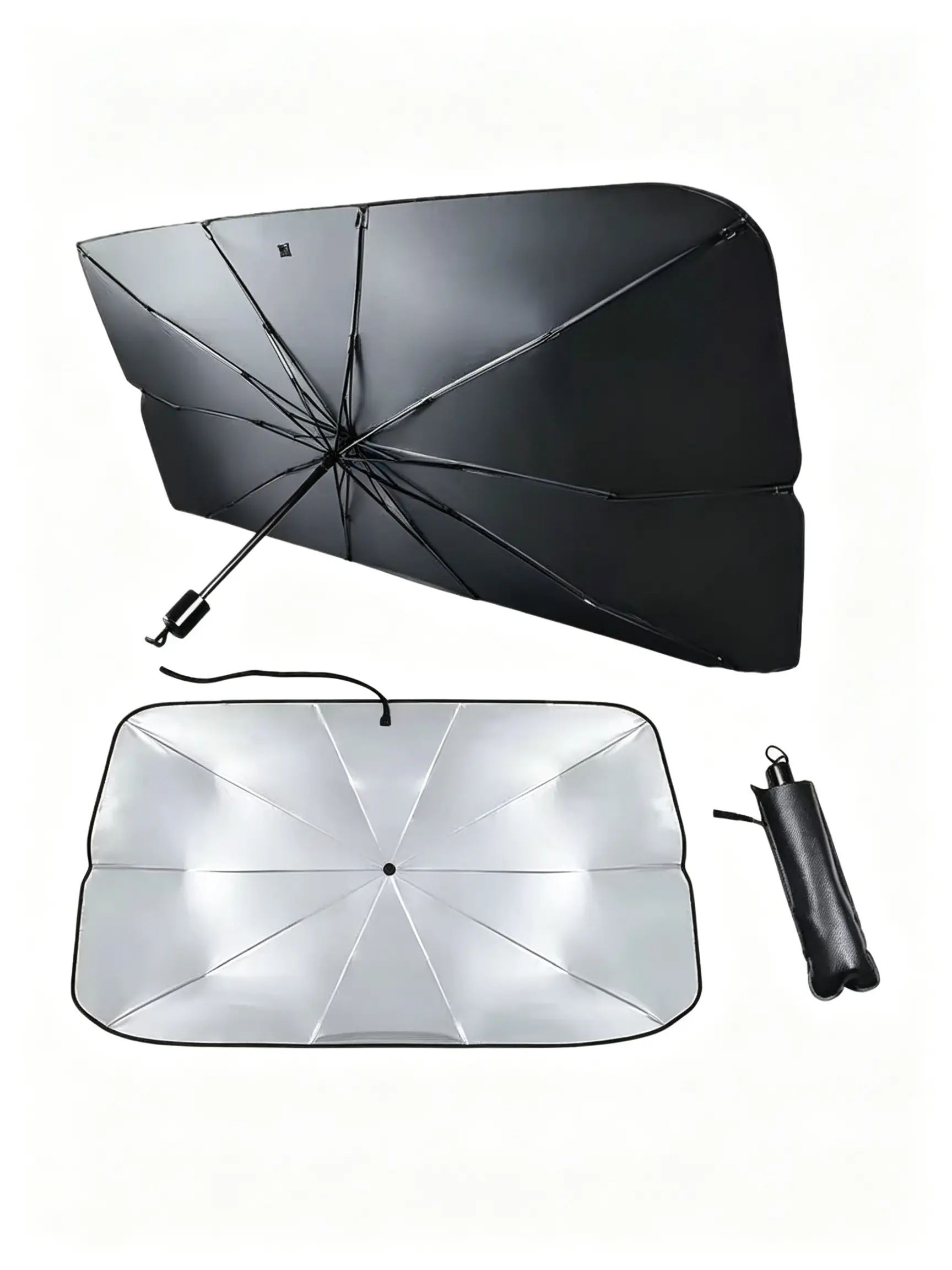 【DealsForYouDays】2026 Portable Windshield Sunshade Umbrella for Car, Foldable Front Window Sun Shade, UV Protection, Heat Shield, Keeps Interior Cool, Fits Most Cars