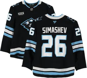 Dmitri Simashev Utah Mammoth Game-Used #26 Black Set 1 Jersey Worn During Games Played Between October 15, 2025 and January 9, 2026 - Fanatics Authentic Certified