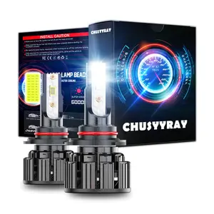 2PCS 9005 LED Headlight Super Bright Bulbs Kit White High/Low Beam HB3