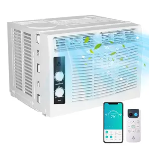 Compact Window Air Conditioner 5000 BTU – Quiet & Fast Cooling – 3 Modes – Reusable Filter – Mechanical Controls – Ideal for Small Rooms up to 150 Sq.Ft – 110-115V