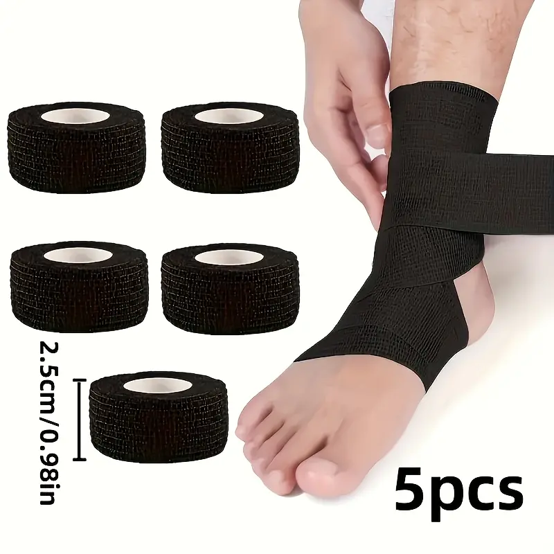 Elastic self-adhesive sports bandage, Boxing training band, Boxing training gear, Boxing equipment for training, including wrist, waist and elbow protection, sports injury support, ankle stability, protective sports tape, flexible adhesive design