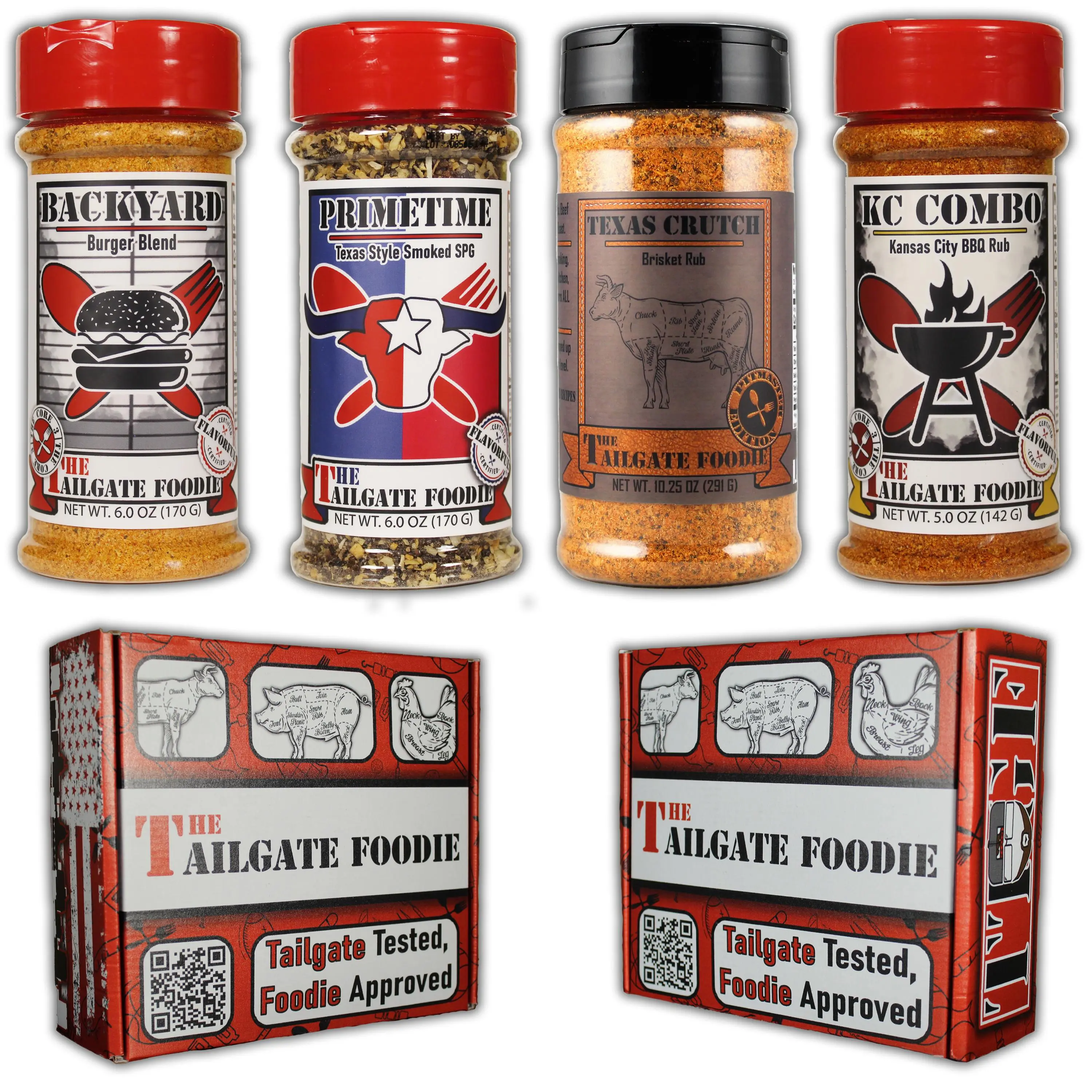 The Prime Collection (4-Pack | Texas Crutch, Backyard, Primetime, KC Combo)