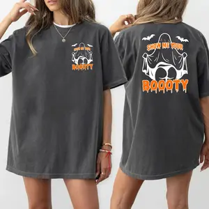 Comfort Colors Show Me Your Unisex T-shirt, Funny Halloween Ghost Cute tee, Vintage Tee For Men and Women, Unisex Shirt