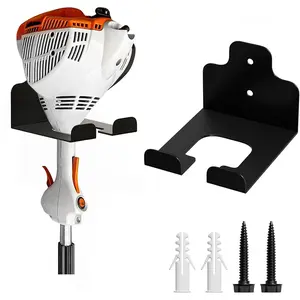 Garage Organizer Rack, Heavy Duty Trimmer Stand, Garden Electric Tool Holder, Lawn Mower Hedge Trimmer Pruning Shear Wall Mounted Storage Rack, Yard Tool Rack