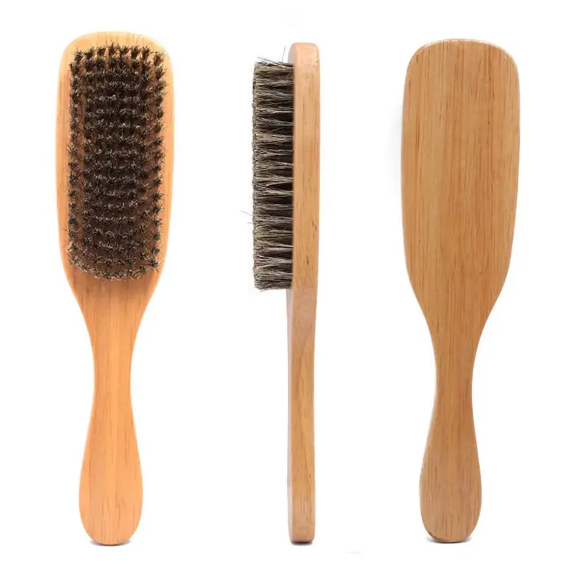Durable Soft Bristle Slick Back Brush for Sleek Ponytail Bun - Styling, Detangling, Grooming Tool Gentle on Wet Locks, Suitable for All Hair Types