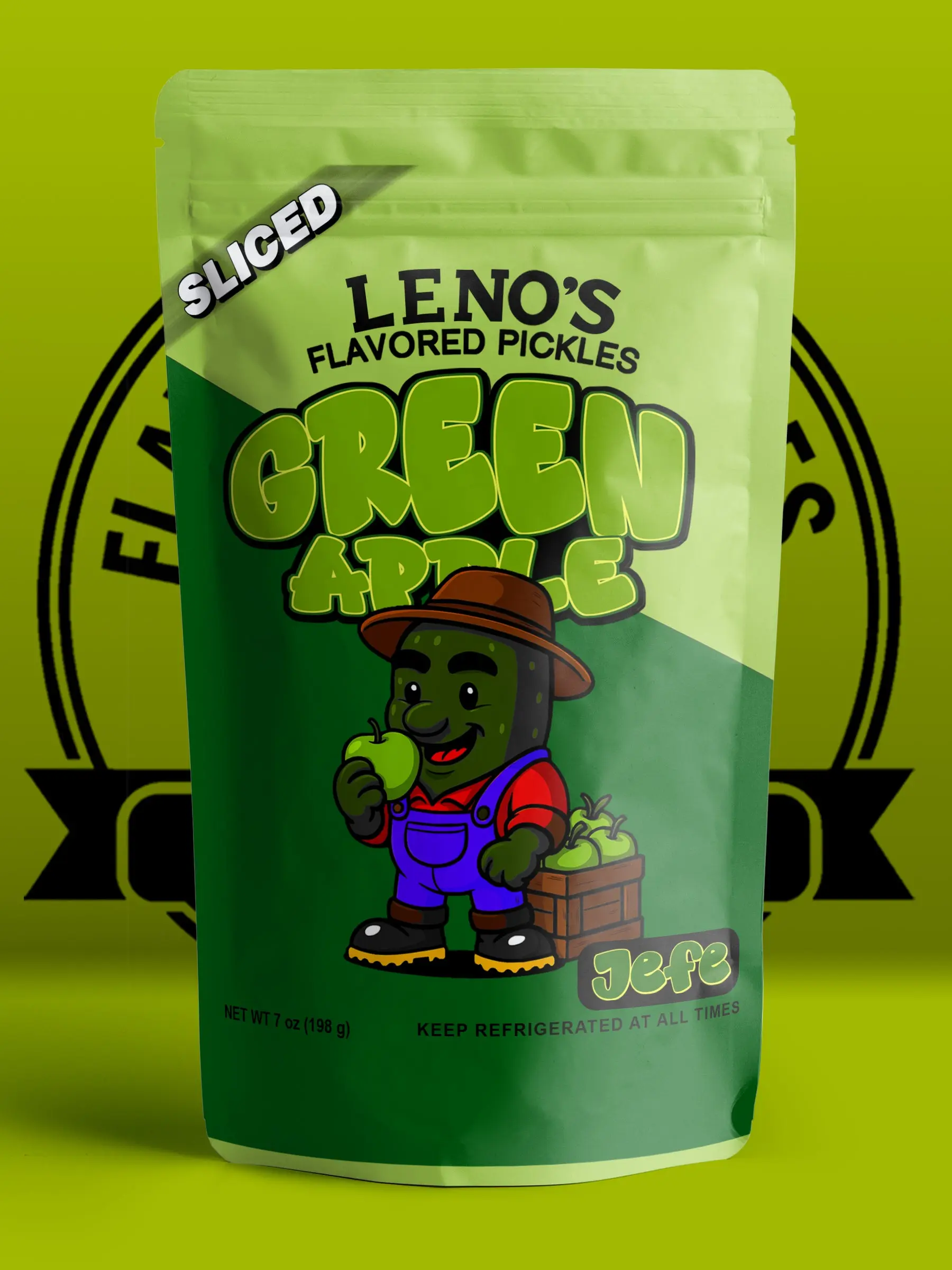 Green Apple Candy Flavored Pickles – Sweet & Tangy Crunchy Snack