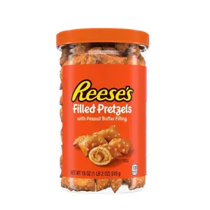 Reese’s Filled Pretzels With Peanut Butter Filling- 1 Jar 1 Lb 2 Oz