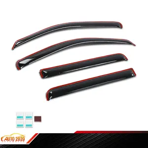 In-Channel Window Ventvisor Rain Guards Fits 2022-2025 Nissan Frontier Crew Cab