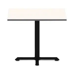 Alera Hospitality Series Single-Column Bases, 27.5" Diameter, 28.5"h, 300 lb Cap, Steel, Black