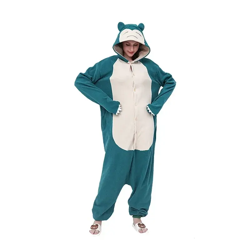 Plus Size Snorlax Onesie Kigurumi Pajamas Adults Cosplay Costume Halloween Christmas Anime Sleepwear Suit