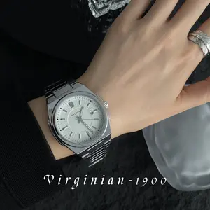 WALDERK Brand Men’s Watch – Stylish, minimalist calendar watch with a waterproof design, premium feel, luminous display, suitable for commuting; butterfly clasp, solid stainless steel strap, quartz movement