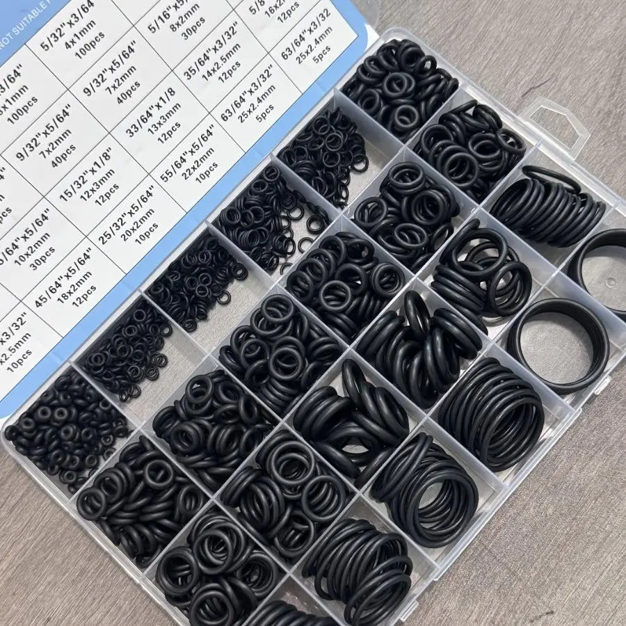 950-Piece Heavy-Duty Nitrile Rubber O-Ring & Gasket Seal Kit (20 Sizes), Multi-Purpose O-Rings for Car, Pneumatic, Plumbing, DIY Repair