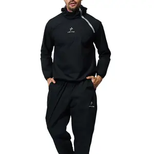 JEVPE Men's Long Sleeve Sauna suit,Outdoor sports jacket, Back To School Workout Top, Tummy Flattering Outfits, Compression Shirts, Fall Outfits, Fallfreshness,Fall Clothes