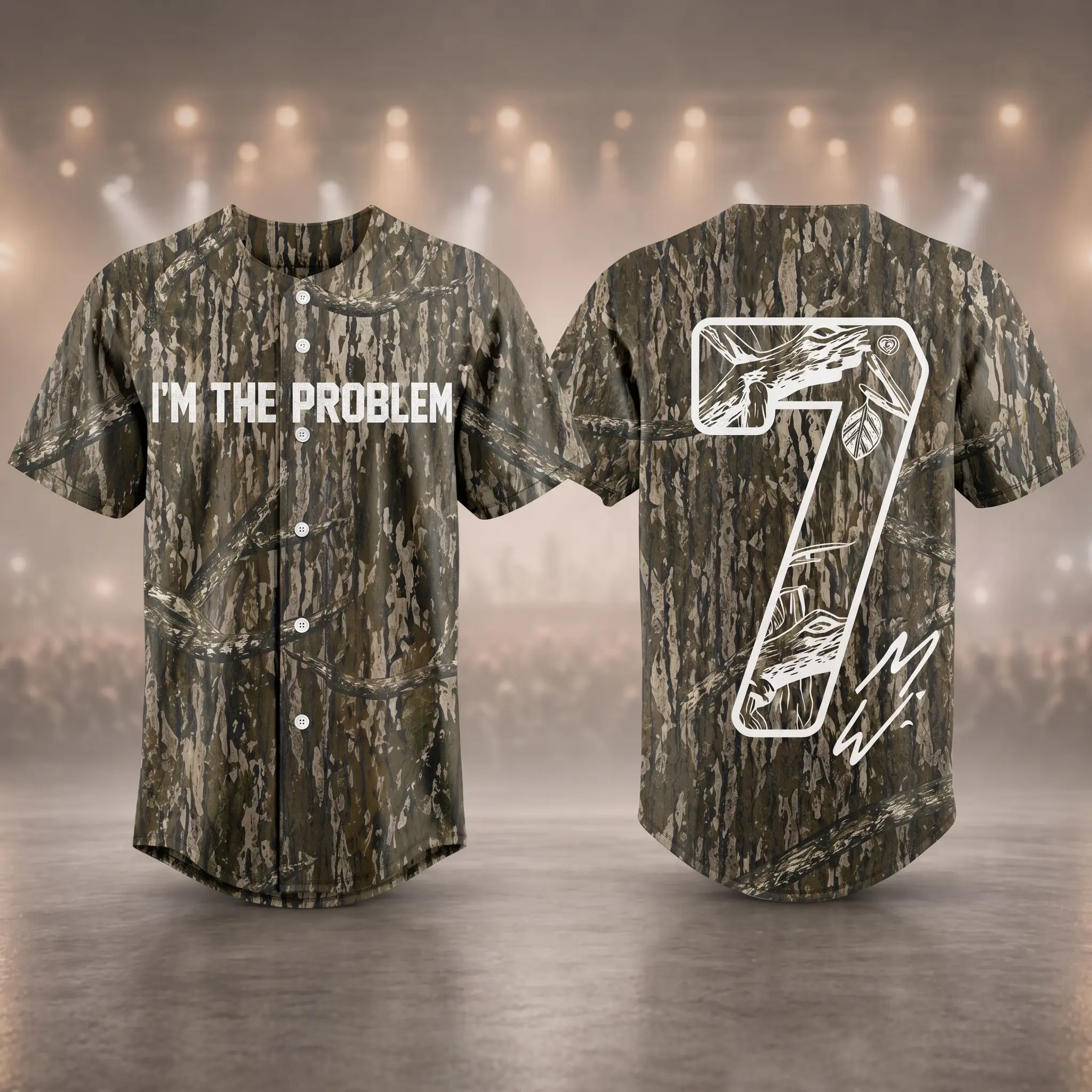 Wallen Number 7 Country Baseball Jersey, Still The Problem Tour 2026 Button Up Shirt, Fan Gift