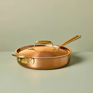 4qt 11" 2pc Stainless Steel Fry Pan Copper - Hearth & Hand with Magnolia