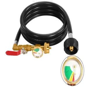 Propane Refill Adapter Hose, 1 Set Propane Refill Adapter for 1 lb. Tanks, Refillable Propane Cylinder, Propane Bottle Refill Adapter, Gas Stove Accessories, Kitchen Accessories, Kitchen Aid AttachmentsLumièreNoire16